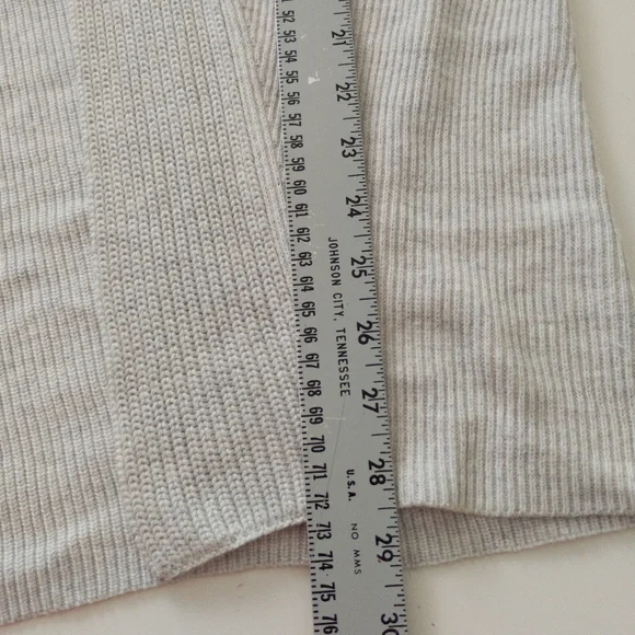 Banana Republic Zip Cuff Open Front Cardigan Gray Size Medium - Picture 7 of 9